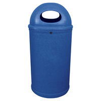 Classic Litter Bin - 90 Litre - Stone Effect - Sapphire - Galvanised Steel Liner