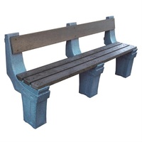 Wall Mountable Seat - 3 Seater - Stone Effect Sandstone