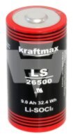 Kraftmax Lithium 3,6V Batterie LS26500 C - Zelle GEFAHRGUT