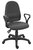 Ergo Twin High Back Fabric Operator Office Chair with Fixed Arms Black - 2900BLK/0288 -