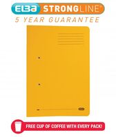 Elba Spring Pocket File 320gsm Foolscap Yellow (Pack of 25) 100090150