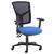 Senza high mesh back operator chair with folding arms - blue