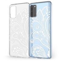 NALIA Motiv Case für Samsung Galaxy S20 Plus, Silikon Handy Hülle Schutz Tasche Artificial Flowers