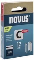 Novus Tools 042-0800 Keskenyhátú kapcsok 4-es típus 1000 db Méret (H x Sz x Ma) 12 x 6.1 x 12 mm