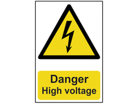 Danger High Voltage - PVC Sign 200 x 300mm