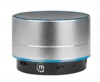 Metallic Bluetooth Speaker (Clearance Pricing), Splashproof, Range 10M, Microsd Card Reader, Aux 3.5Mm Connector, Usb-A