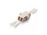 LC FIBER OPTIC ADAPTER OM3 LC Fiber Optic Adapter OM3, LC, Beige, Multi-mode, 12.8 mm, 29.2 mm, 9.35 mm