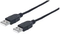 Usb-A To Usb-A Cable, 3M, , Male To Male, Black, 480 Mbps ,