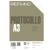 Fogli Protocollo Fabriano - 1 Rigo con Margini - 02210560 (Conf. 200)