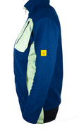 ESD-Fleecejacke mit langem Zip, Damen, marineblau/mint, XL