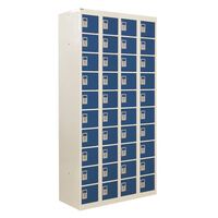 Personal effects lockers, 40 compartments, blue doors