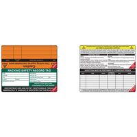 Racking safety management tags