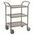 Kongamek three tier service trolleys with removable non-slip plastic trays - anthracite grey frame