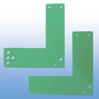 Montageplatte für Glasrahmen, für kurze und normale Tüürschilder, grün