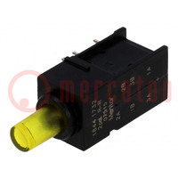 Switch: push-button; Pos: 2; DPDT; 0.5A/60VAC; 0.5A/60VDC; OFF-ON