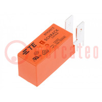 Relay: electromagnetic; SPST-NO; Ucoil: 12VDC; 16A; 16A/250VAC; RF