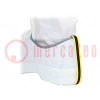 Talonera para calzado; ESD; 300mm; 100uds; amarillo-negro