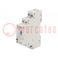 Relay: installation; bistable,impulse; NC + NO; Ucoil: 24VDC; 32A