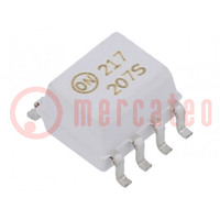 Optocoupler; SMD; Ch: 1; OUT: transistor; Uinsul: 2.5kV; Uce: 30V; SO8