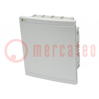 Enclosure: for modular components; IP40; plaster embedded
