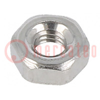 Nut; hexagonal; M2,5; 0.45; A2 stainless steel; H: 2mm; 5mm; DIN 934
