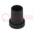 Knob; conical; thermoplastic; Øshaft: 6mm; Ø14x18mm; black; push-in