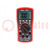 Multimètre numérique; USB; LCD; (6000); Bargraphe: 24segm.40x/s