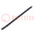 Insulating tube; PVC; black; -20÷125°C; Øint: 1.5mm; L: 10m; UL94V-0