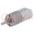 Motor: DC; with gearbox; 6VDC; 2.9A; Shaft: D spring; 150rpm; 100: 1