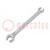 Wrench; flare nut wrench; 10mm,12mm; chromium plated steel