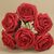 Artificial Colourfast Cottage Rose Bud Bunch - 21cm, Peach