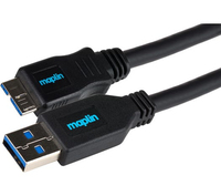 Maplin MAPCUS68 USB cable USB 3.2 Gen 1 (3.1 Gen 1) 0.75 m USB A Micro-USB B Black