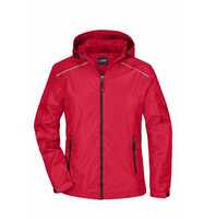 James & Nicholson Sportliche, funktionale Outdoorjacke Damen JN1117 Gr. M red/black