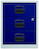 mobiler Beistellschrank PFA, 3 Universalschubladen, lichtgrau/oxfordblau