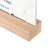 Tisch- und Thekenaufsteller / Speisekartenhalter / Menükartenhalter „Buche“ in DIN-Formaten | acrylglas / hout Lang DIN standaard ovaal