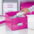 Archivbox Click & Store WOW Klein, Graukarton, pink