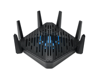 Acer Predator Connect W6 Wi Fi 6E WLAN-Router Gigabit Ethernet Tri-Band (2,4 GHz/5 GHz/6 GHz) Schwarz