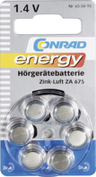 Conrad ZA 675 Batterie à usage unique Zinc-Air
