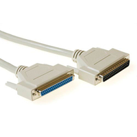 ACT 2m 37 pin D-sub, M/F cable de serie Marfil