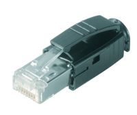 Telegärtner J80026A0001 connecteur de fils RJ-45 Noir, Argent