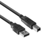ACT SB2402 USB Kabel 1,8 m USB 2.0 USB B USB A Schwarz
