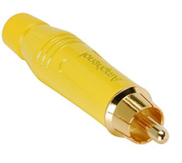 Amphenol ACPR-YEL cable gender changer RCA Yellow