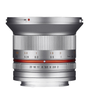 Samyang 12mm F2.0 NCS CS SLR Obiettivo ampio Argento