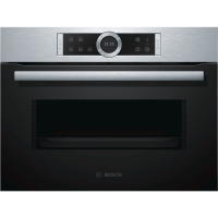 Bosch Serie 8 CFA634GS1 mikróhullámú sütő Beépített 36 L 900 W Fekete, Rozsdamentes acél