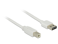 DeLOCK 2m, USB2.0-A/USB2.0-B USB Kabel USB A USB B Weiß