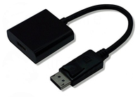 Lineaire ADHD724 câble vidéo et adaptateur 0,1 m Mini DisplayPort HDMI Type A (Standard) Noir