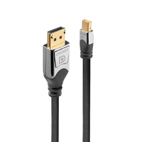 Lindy 36310 DisplayPort kábel 0,5 M Mini DisplayPort Szürke