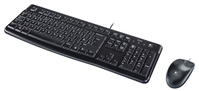 Logitech Desktop MK120 klawiatura Dołączona myszka USB QWERTY Holenderski Czarny