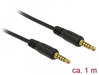 DeLOCK 85696 Audio-Kabel 1 m 3.5mm Schwarz