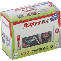 Fischer DUOPOWER 6 x 30 S LD 50 pieza(s) Anclaje de expansión 30 mm